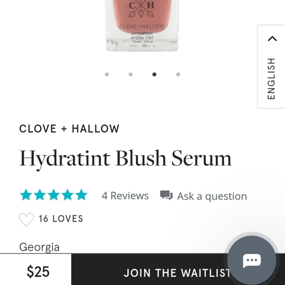 3for25*NEW* Clove+Hallow Hydratint Blue Serum - Picture 3 of 3